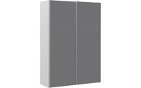 Goossens Kledingkast Easy Storage Sdk, 153 cm breed, 220 cm hoog, 2x 3 paneel glas schuifdeuren