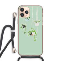 Hang In There: iPhone 11 Pro Transparant Hoesje met koord