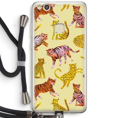 Cute Tigers and Leopards: Huawei Ascend P10 Lite Transparant Hoesje met koord