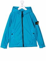 Stone Island Junior veste à patch logo - Bleu - thumbnail