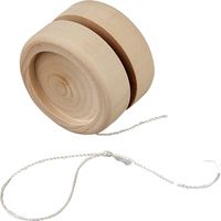 Grabbelton cadeautje houten jojo 5 cm