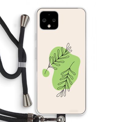 Beleaf in you: Pixel 4 Transparant Hoesje met koord