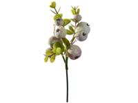 Bessen/eucalyptussteker l18 cm groen kunstbloem zijde nepbloem - Jasaco