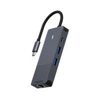 Rapoo UCM-2004 interfacekaart/-adapter HDMI, RJ-45, USB 3.2 Gen 1 (3.1 Gen 1), USB Type-C - thumbnail