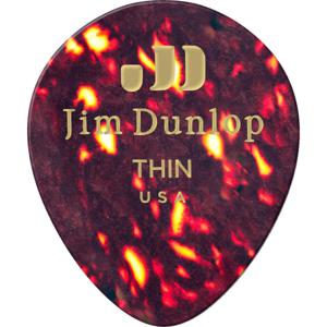 Dunlop 485P05TH Celluloid Teardrop Pick Thin Shell (set van 12)