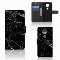 Motorola Moto E5 Plus Bookcase Marmer Zwart - Origineel Cadeau Vader - thumbnail