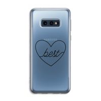 Best heart black: Samsung Galaxy S10e Transparant Hoesje