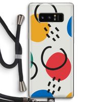 Illustratieve pop 3: Samsung Galaxy Note 8 Transparant Hoesje met koord