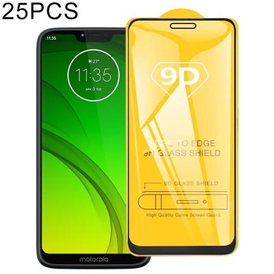 25 stuks voor Motorola Moto G7 Power 9D volledige lijm volledig scherm gehard glas film