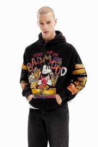 Mickey Mouse patchwork sweatshirt - BLACK - L