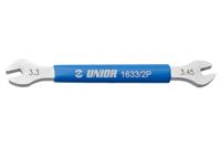 Unior 1633/2P Spaaksleutel 3,3-3,45 mm Dubbele