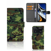 Xiaomi Poco X4 Pro 5G Telefoon Hoesje Army Dark - thumbnail