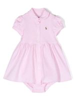 POLO RALPH LAUREN KIDS robe à col claudine - Rose