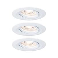 Paulmann 94293 EBL Nova mini Coin LED-inbouwlamp Set van 3 stuks LED 4 W Wit - thumbnail