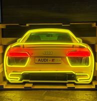 Audi R8 Neon Verlichting Met Achterplaat XL 100 x 80 cm