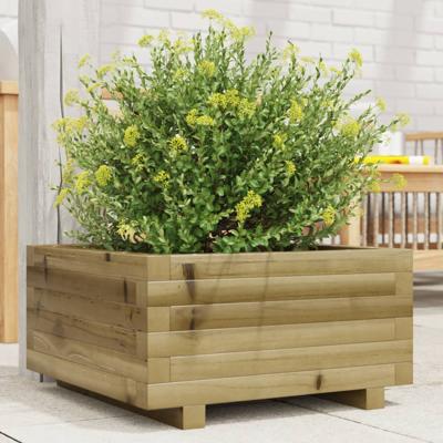 VidaXL Plantenbak 50x50x26,5 cm geïmpregneerd grenenhout