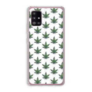 Weed: Samsung Galaxy A51 5G Transparant Hoesje