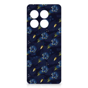 Doorzichtige Silicone Hoesje voor OnePlus 10 Pro Voetbal