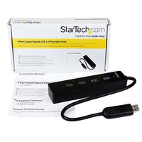 StarTech.com 4-poorts draagbare SuperSpeed USB 3.0-hub met geintegreerde kabel - thumbnail