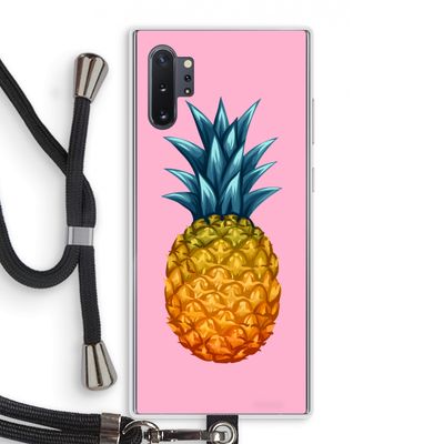Grote ananas: Samsung Galaxy Note 10 Plus Transparant Hoesje met koord