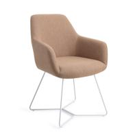 Jesper Home Eetkamerstoel 'Hiroo' Beehive White, kleur Whisper Wheat