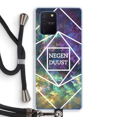 Negenduust ruimte: Samsung Galaxy Note 10 Lite Transparant Hoesje met koord