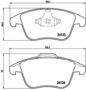 Remmenset, remschijf BREMBO, Remschijftype: Geperforeerd, Inbouwplaats: Achteras: , u.a. für Ford