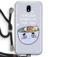 I'm A Hopeless Ramen-Tic For You: Samsung Galaxy J5 (2017) Transparant Hoesje met koord