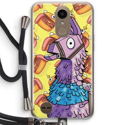 Loot Burger: LG K10 (2017) Transparant Hoesje met koord