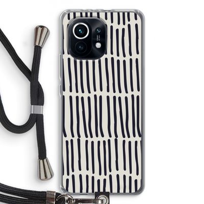 Moroccan stripes: Xiaomi Mi 11 Transparant Hoesje met koord