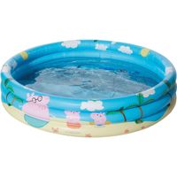 Buitenspeelgoed zwembaden Peppa Pig/Big rond 100 x 23 cm voor jongens/meisjes/kinderen
