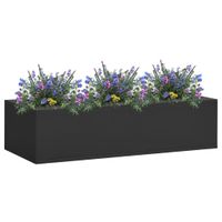 VidaXL Kantoorbloembak 90x40x23 cm staal antracietkleurig