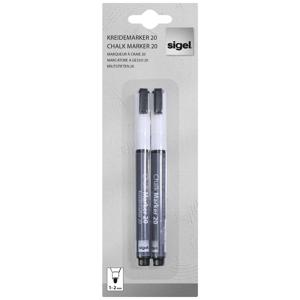 Sigel BA178 Krijtmarker Wit 1 mm, 2 mm