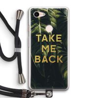 Take me back: Pixel 3 Transparant Hoesje met koord