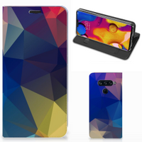 LG V40 Thinq Stand Case Polygon Dark - thumbnail