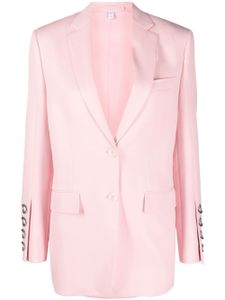 Burberry blazer à détail de chaîne - Rose