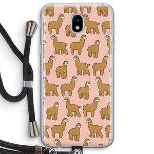Alpacas: Samsung Galaxy J5 (2017) Transparant Hoesje met koord