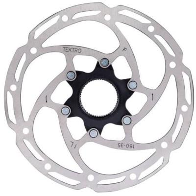 Tektro remschijf tr180-351 ø180mm centerlock zilver (werkplaatsverpakking)