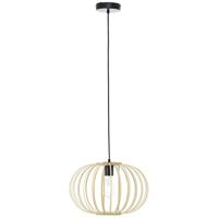 Brilliant Enca 92860/09 Hanglamp E27 Zwart, Natuur