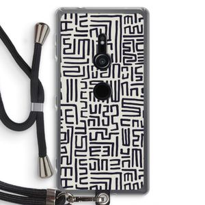 Moroccan Print: Sony Xperia XZ2 Transparant Hoesje met koord