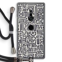 Moroccan Print: Sony Xperia XZ2 Transparant Hoesje met koord