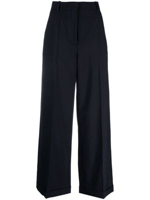 Kenzo pantalon court à coupe évasée - Bleu