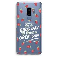 Don't forget to have a great day: Samsung Galaxy S9 Plus Transparant Hoesje