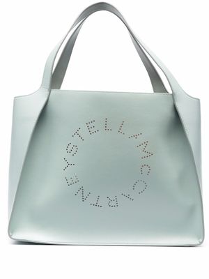 Stella McCartney sac à main à logo Stella - Bleu