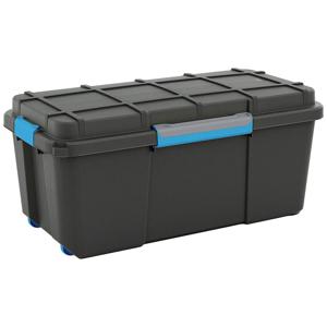 KIS 241507 Opbergbox Scubba Stapelbaar (b x h x d) 780 x 350 x 395 mm Grijs-blauw, Zwart 1 stuk(s)