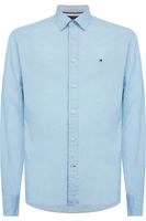 Tommy Hilfiger Core flex Regular Fit Overhemd lichtblauw, Effen - thumbnail