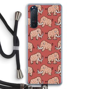 Mammoet: Sony Xperia 5 II Transparant Hoesje met koord