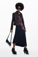 Pixelige midi-jurk - BLACK - S