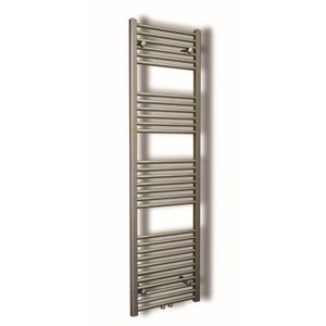 Designradiator Sanicare Inox-Look Inclusief Ophanging Midden Aansluiting Recht 160x45 cm