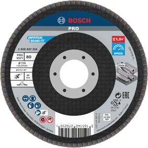Bosch Accessoires 1 Lamellenschijf 115 X571, Best for Metal recht, 80 - 2608607324